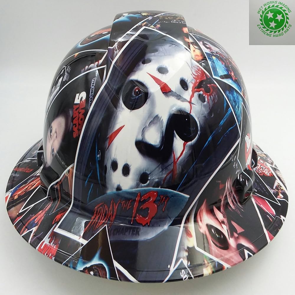 Wet Works Imaging Customized Pyramex Full Brim Horror Movie